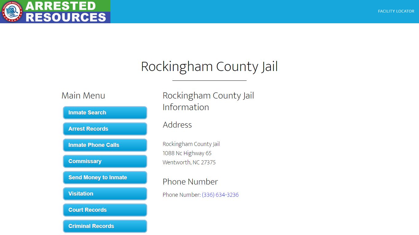 Rockingham County Jail - Inmate Search - Wentworth, NC - Arrested Resources